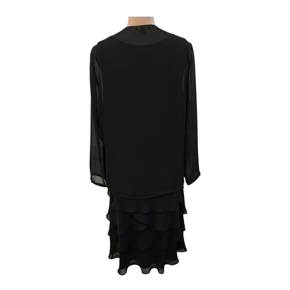 SLNY Dress with Jacket, Size 16, Black EUC - Picture 6 of 12